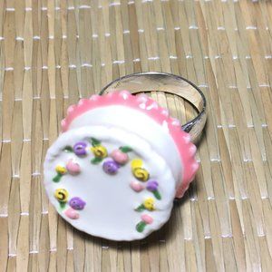 💖 4/$25 Birthday Girl Cake Ring - Adjustable